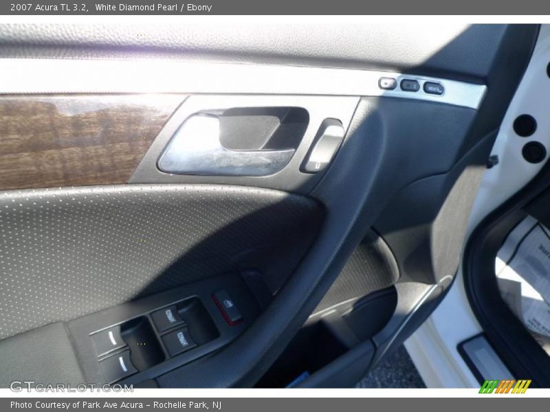White Diamond Pearl / Ebony 2007 Acura TL 3.2