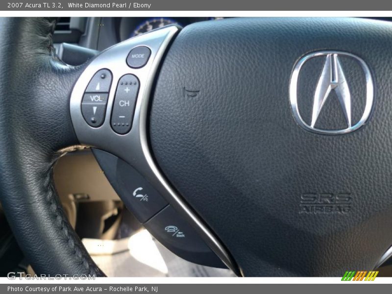 White Diamond Pearl / Ebony 2007 Acura TL 3.2