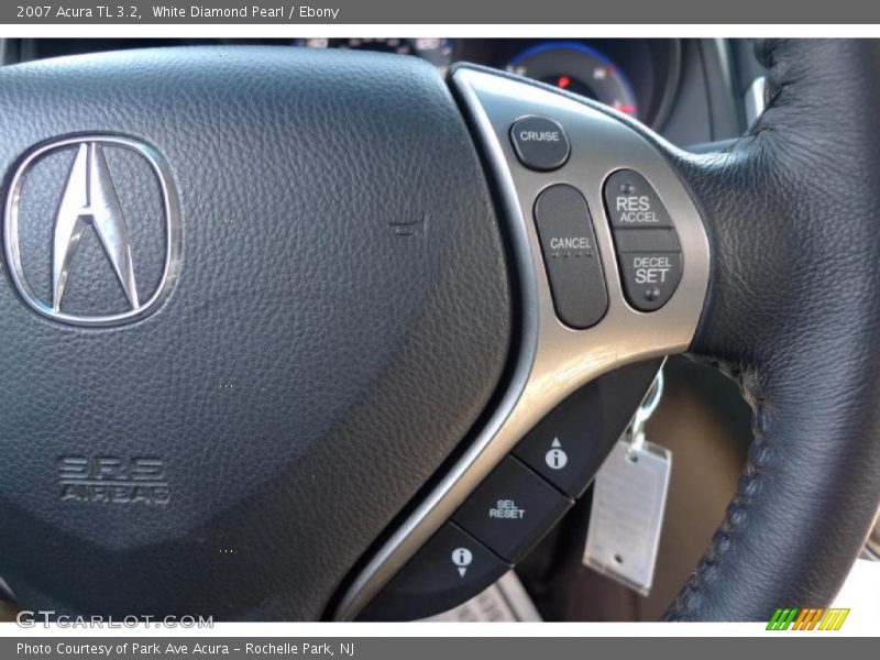 White Diamond Pearl / Ebony 2007 Acura TL 3.2