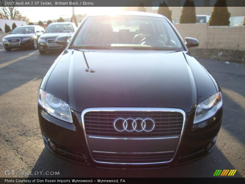 Brilliant Black / Ebony 2007 Audi A4 2.0T Sedan