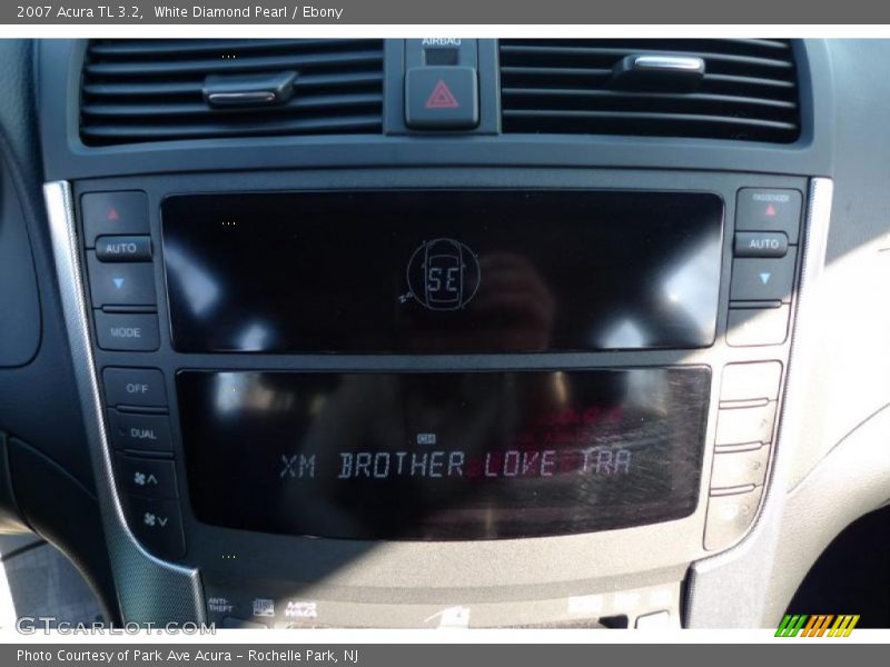 White Diamond Pearl / Ebony 2007 Acura TL 3.2