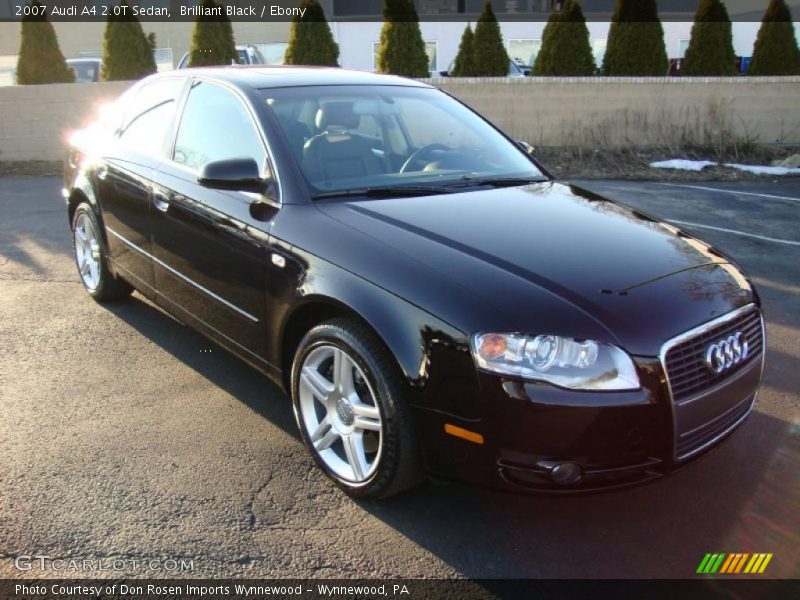 Brilliant Black / Ebony 2007 Audi A4 2.0T Sedan