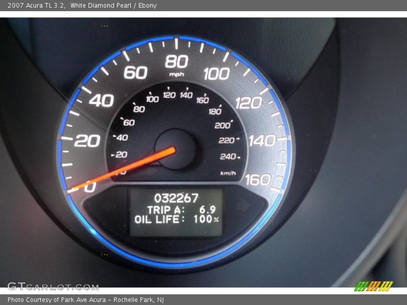 White Diamond Pearl / Ebony 2007 Acura TL 3.2