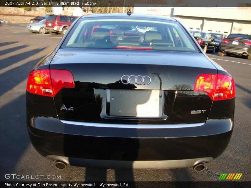 Brilliant Black / Ebony 2007 Audi A4 2.0T Sedan
