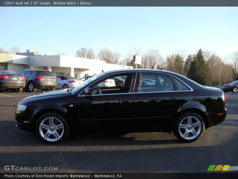 Brilliant Black / Ebony 2007 Audi A4 2.0T Sedan