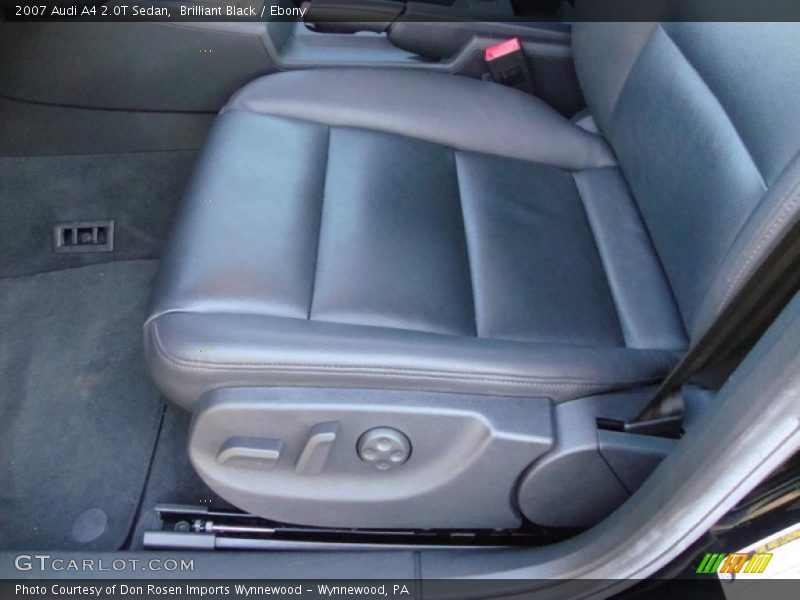 Brilliant Black / Ebony 2007 Audi A4 2.0T Sedan
