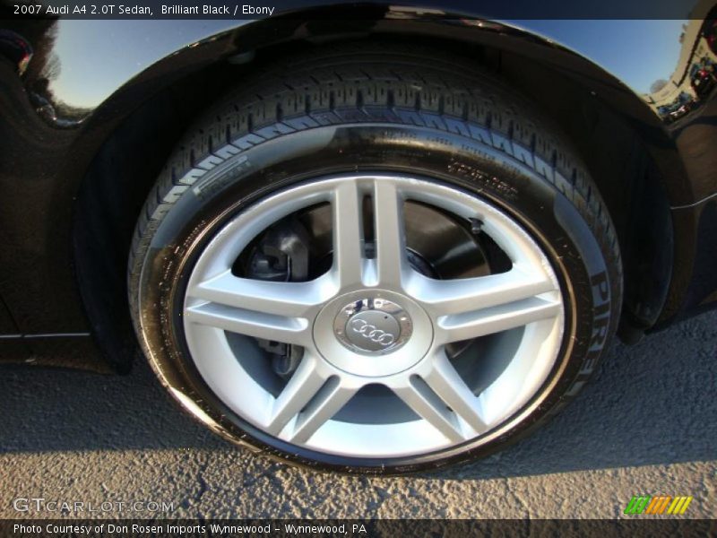 Brilliant Black / Ebony 2007 Audi A4 2.0T Sedan