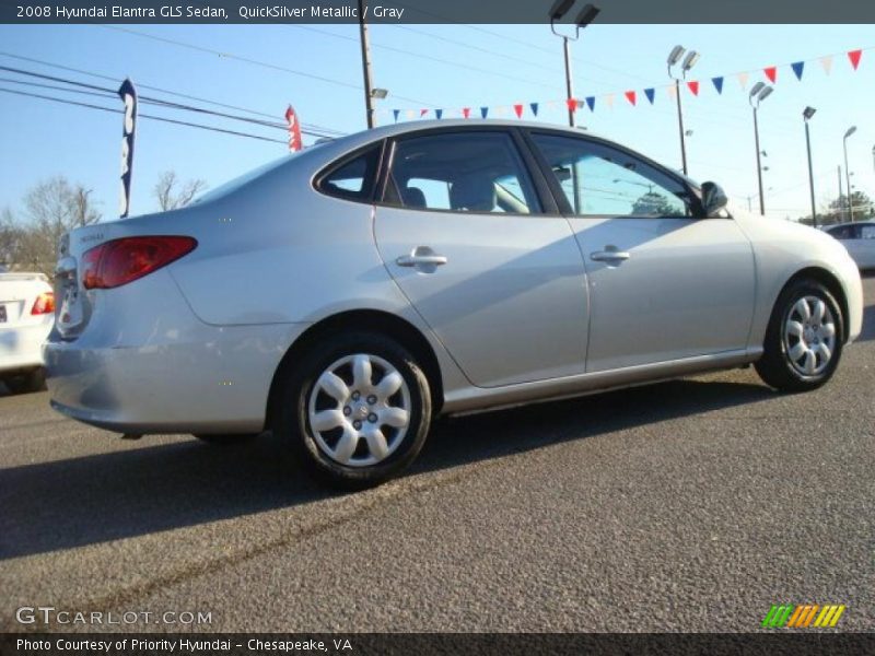 QuickSilver Metallic / Gray 2008 Hyundai Elantra GLS Sedan