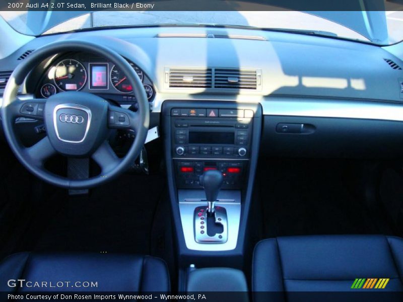 Brilliant Black / Ebony 2007 Audi A4 2.0T Sedan