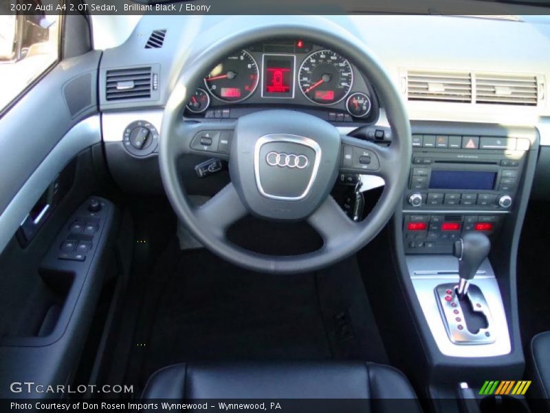 Brilliant Black / Ebony 2007 Audi A4 2.0T Sedan