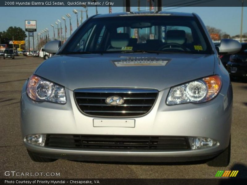 QuickSilver Metallic / Gray 2008 Hyundai Elantra GLS Sedan