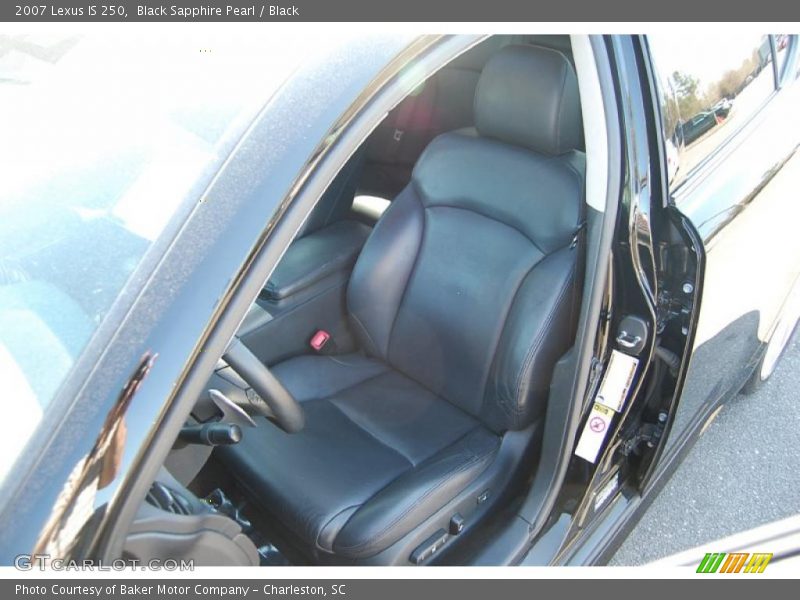 Black Sapphire Pearl / Black 2007 Lexus IS 250