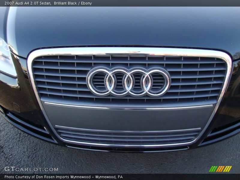 Brilliant Black / Ebony 2007 Audi A4 2.0T Sedan
