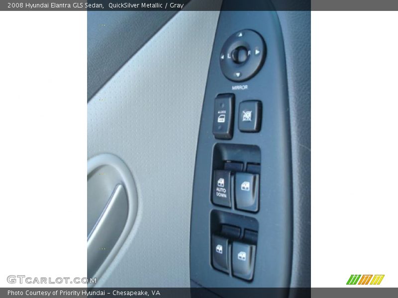 QuickSilver Metallic / Gray 2008 Hyundai Elantra GLS Sedan