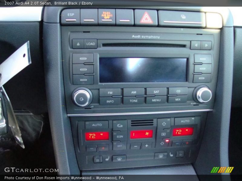 Brilliant Black / Ebony 2007 Audi A4 2.0T Sedan