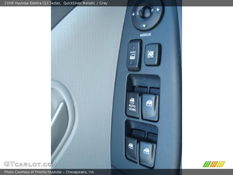 QuickSilver Metallic / Gray 2008 Hyundai Elantra GLS Sedan