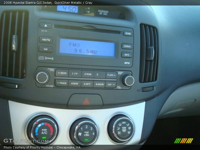 QuickSilver Metallic / Gray 2008 Hyundai Elantra GLS Sedan