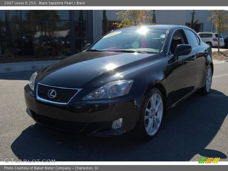 Black Sapphire Pearl / Black 2007 Lexus IS 250