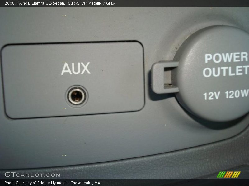 QuickSilver Metallic / Gray 2008 Hyundai Elantra GLS Sedan