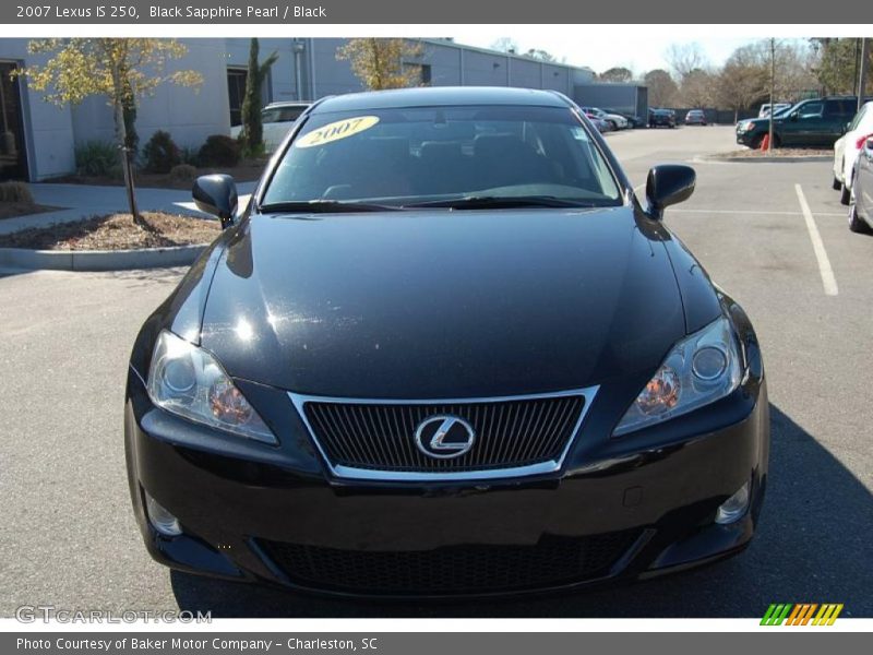 Black Sapphire Pearl / Black 2007 Lexus IS 250