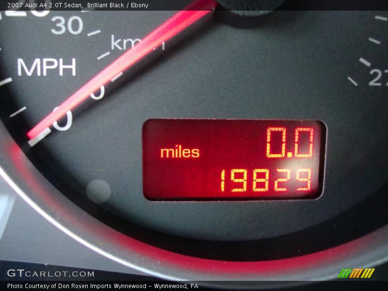 Brilliant Black / Ebony 2007 Audi A4 2.0T Sedan
