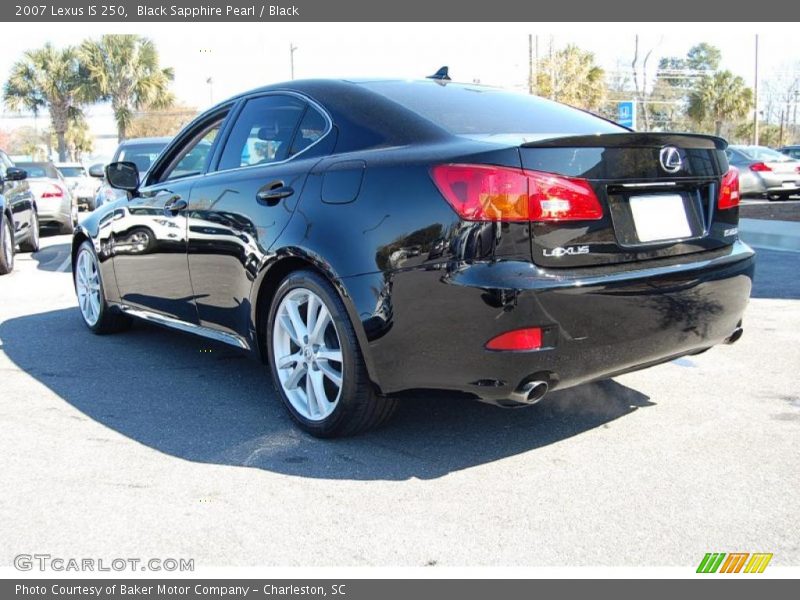 Black Sapphire Pearl / Black 2007 Lexus IS 250
