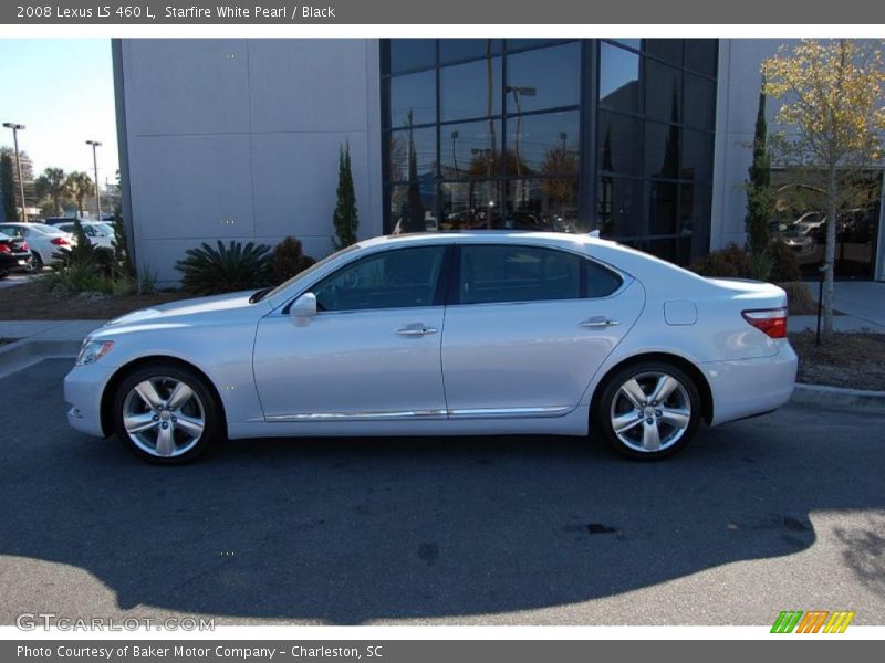 Starfire White Pearl / Black 2008 Lexus LS 460 L