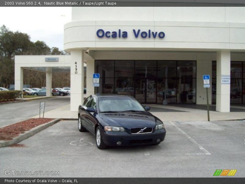 Nautic Blue Metallic / Taupe/Light Taupe 2003 Volvo S60 2.4