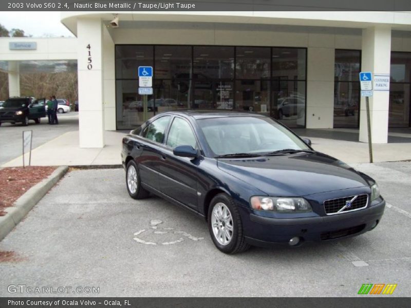 Nautic Blue Metallic / Taupe/Light Taupe 2003 Volvo S60 2.4