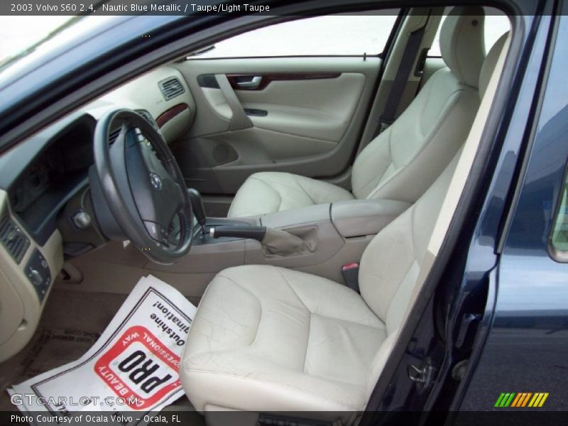 Nautic Blue Metallic / Taupe/Light Taupe 2003 Volvo S60 2.4