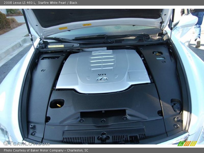 Starfire White Pearl / Black 2008 Lexus LS 460 L