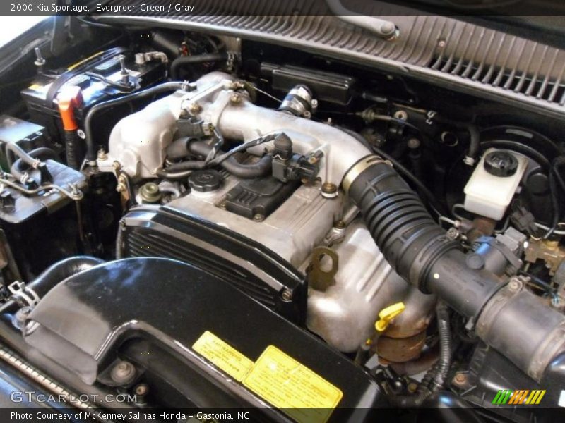 Evergreen Green / Gray 2000 Kia Sportage