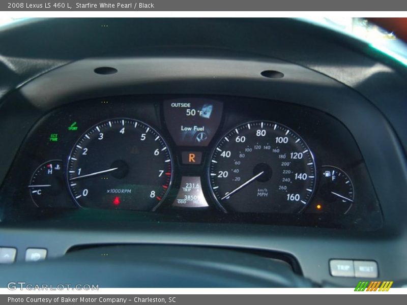 Starfire White Pearl / Black 2008 Lexus LS 460 L