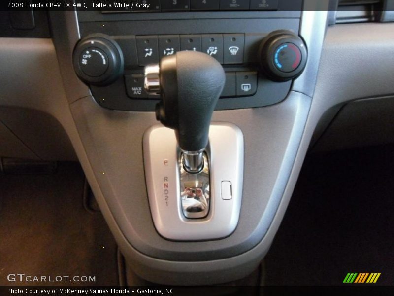 Taffeta White / Gray 2008 Honda CR-V EX 4WD