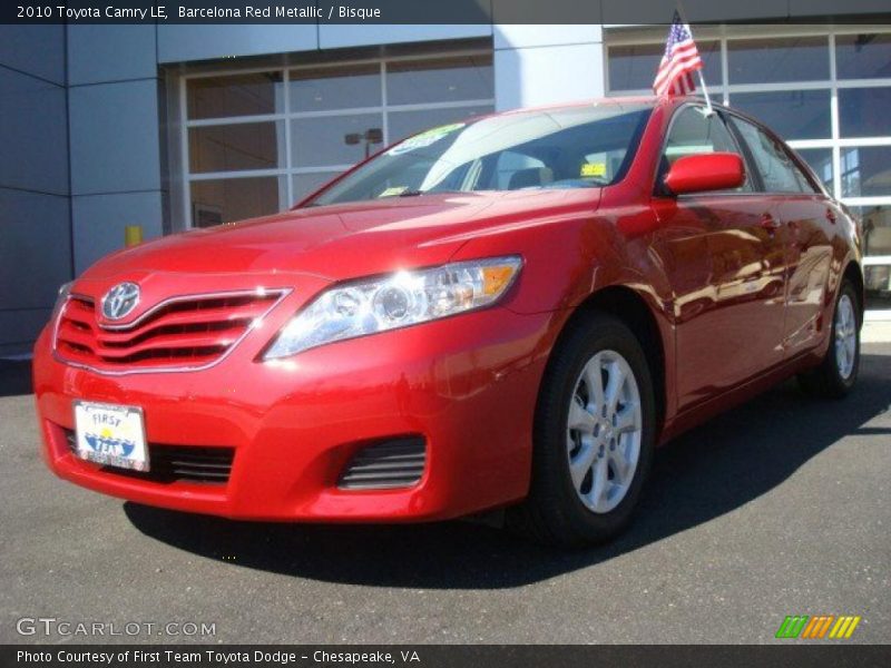 Barcelona Red Metallic / Bisque 2010 Toyota Camry LE