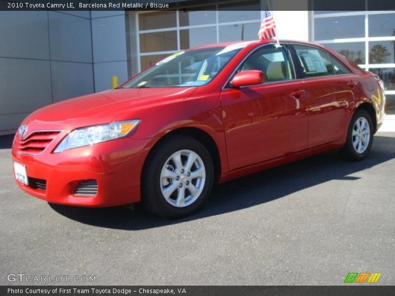 Barcelona Red Metallic / Bisque 2010 Toyota Camry LE