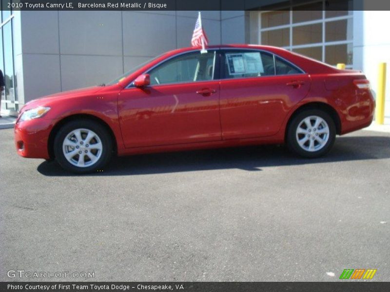 Barcelona Red Metallic / Bisque 2010 Toyota Camry LE