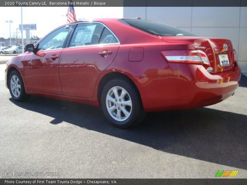 Barcelona Red Metallic / Bisque 2010 Toyota Camry LE