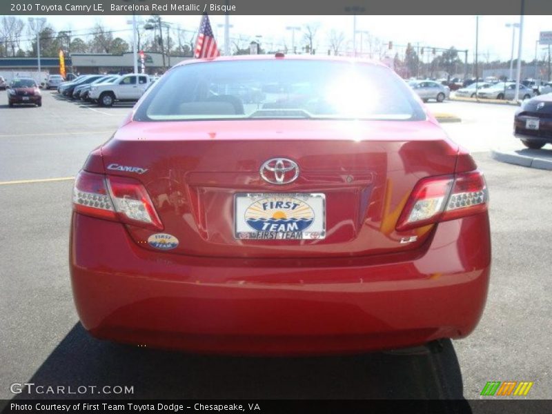 Barcelona Red Metallic / Bisque 2010 Toyota Camry LE