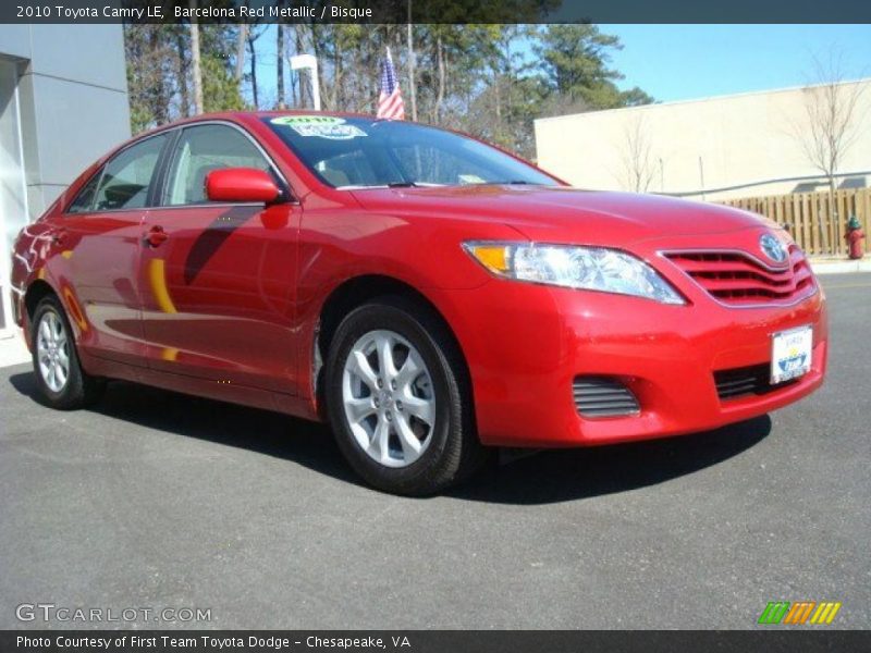 Barcelona Red Metallic / Bisque 2010 Toyota Camry LE