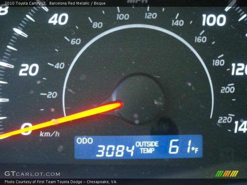 Barcelona Red Metallic / Bisque 2010 Toyota Camry LE