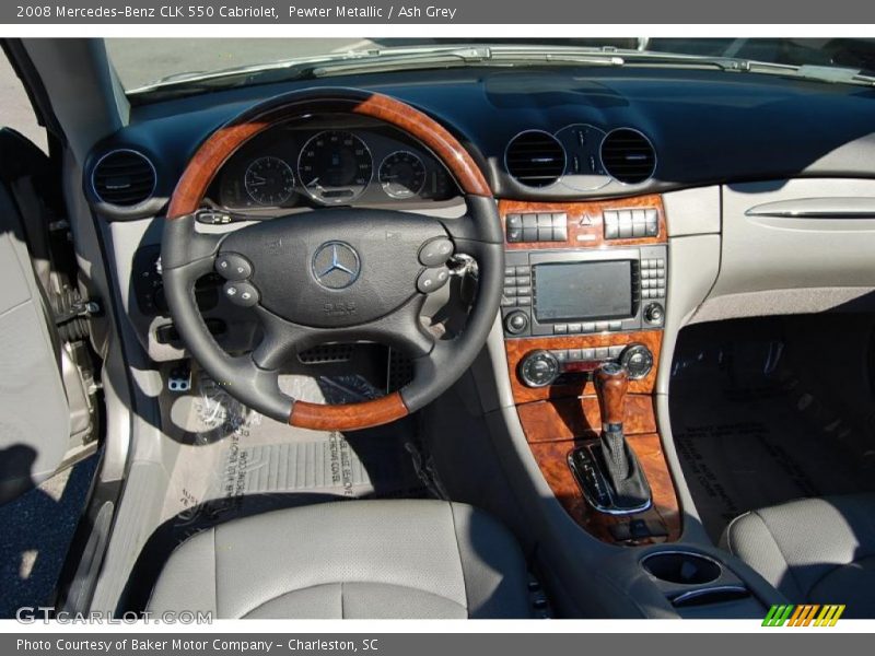 Pewter Metallic / Ash Grey 2008 Mercedes-Benz CLK 550 Cabriolet