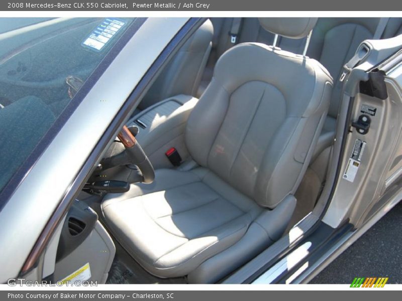 Pewter Metallic / Ash Grey 2008 Mercedes-Benz CLK 550 Cabriolet