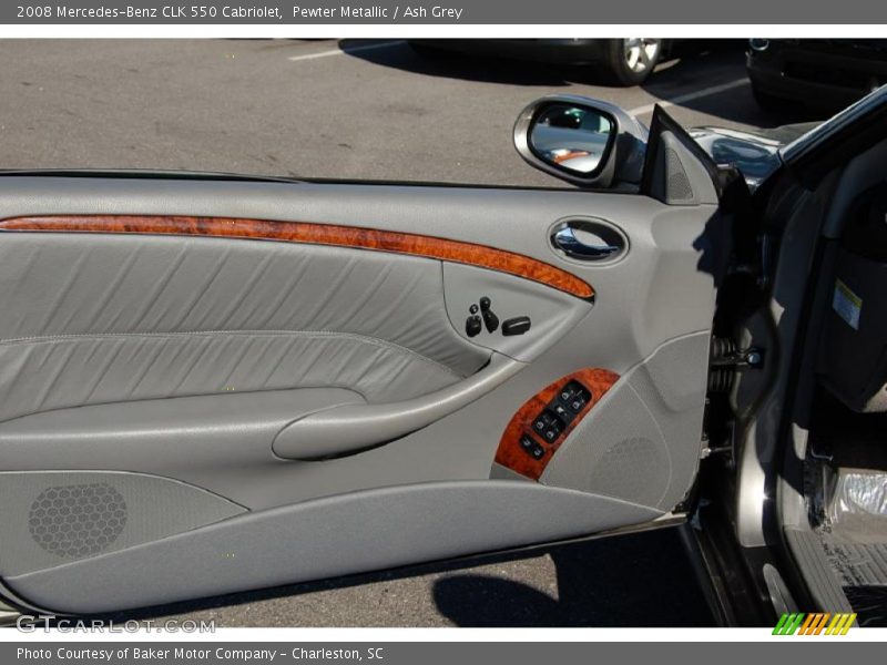 Pewter Metallic / Ash Grey 2008 Mercedes-Benz CLK 550 Cabriolet