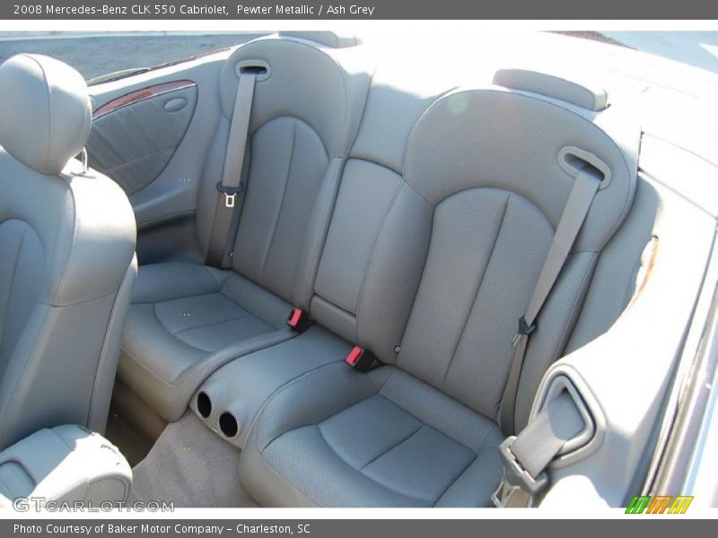 Pewter Metallic / Ash Grey 2008 Mercedes-Benz CLK 550 Cabriolet
