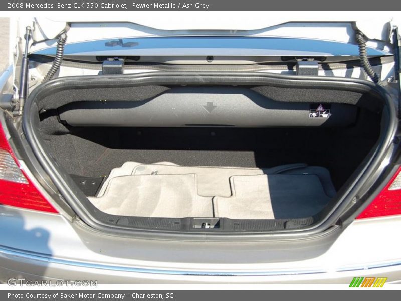 Pewter Metallic / Ash Grey 2008 Mercedes-Benz CLK 550 Cabriolet