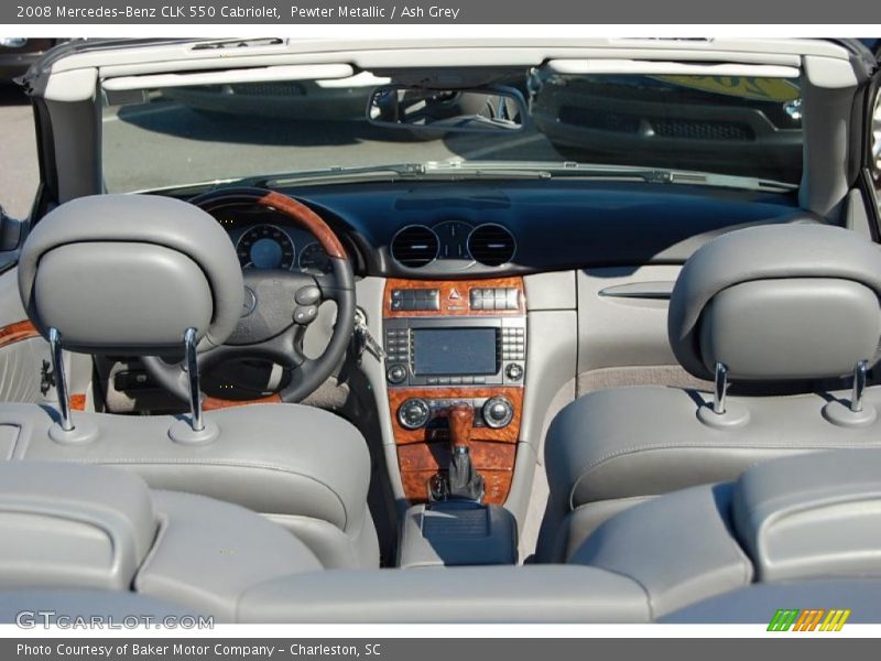 Pewter Metallic / Ash Grey 2008 Mercedes-Benz CLK 550 Cabriolet