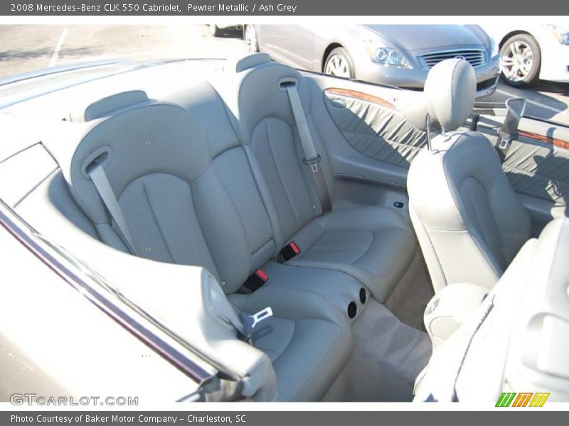 Pewter Metallic / Ash Grey 2008 Mercedes-Benz CLK 550 Cabriolet