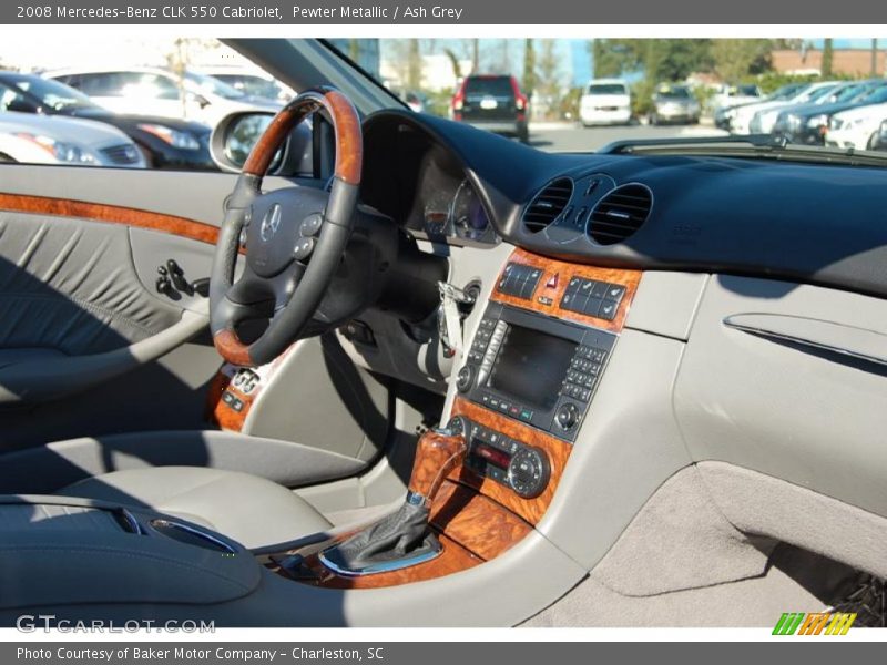 Pewter Metallic / Ash Grey 2008 Mercedes-Benz CLK 550 Cabriolet