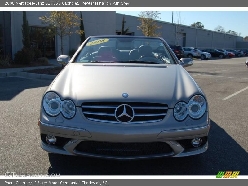 Pewter Metallic / Ash Grey 2008 Mercedes-Benz CLK 550 Cabriolet